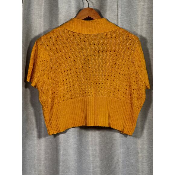 Y2K Extra Touch Crochet Shrug Size 2X Twee Boho Cottage - Picture 4 of 5